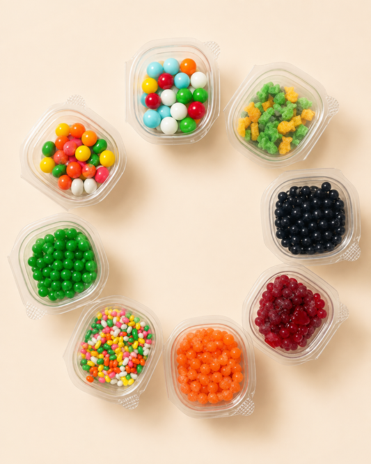 Assorted Fruity Candy Cups – 8 Flavor Variety Pack