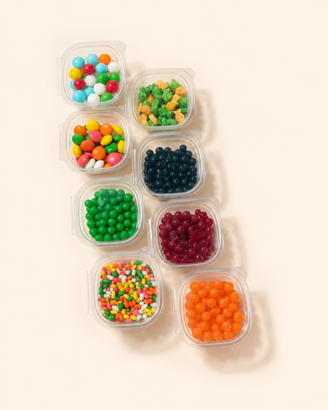 Assorted Fruity Candy Cups – 8 Flavor Variety Pack